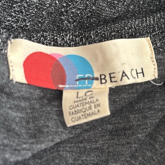 FREE PEOPLE BEACH FP Bicoastal Heather Gray Duster Cardigan Sz L‎ Casual Relaxed - Picture 8 of 10